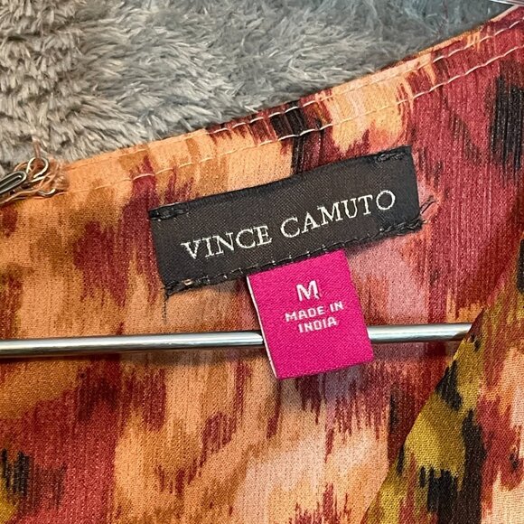 Vince Camuto Women Floral Flutter Drapey Fairy Whimsical Girly Maxi Dress M - Picture 8 of 12